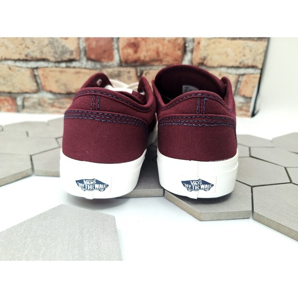 Vans Atwood Outdoor Port Royale Burgundy Canvas Skate Shoes Men\'s Size 9 New